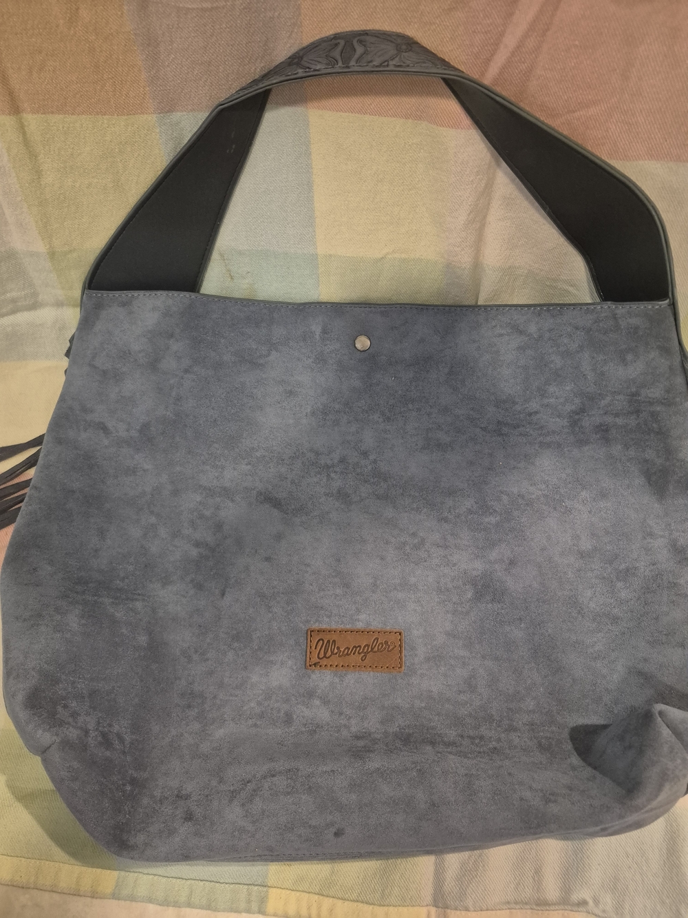 NWOT Wrangler Blue Suede Hobo Shoulder Bag